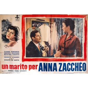 Vintage poster "Un Marito per Anna Zaccheo" (Italy) - 1953